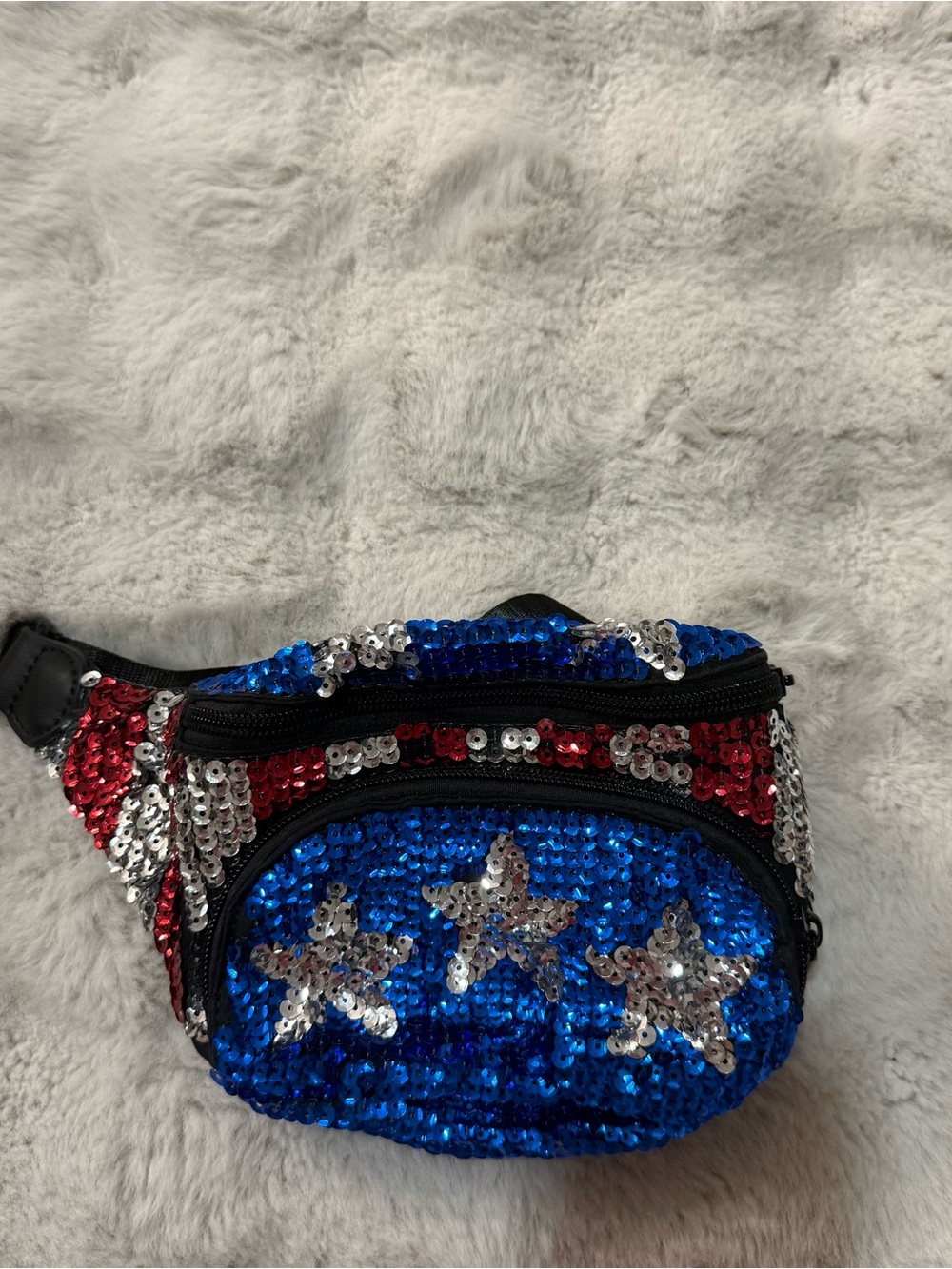USA Sequin Fanny Pack